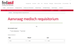 Fedasil : nieuw digitaal aanvraagformulier requisitoir medische zorgen 
