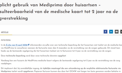 Verplicht gebruik van Mediprima door huisartsen 