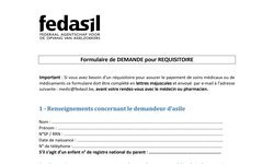 Fedasil - Het aanvraag formulier requisitorium voor personen met een code ’no show’ -> versie in Word