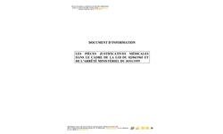 Document d’info sur les pièces justificatives relatif aux frais médicaux et pharmaceutiques