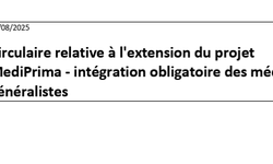 Mediprima : Intégration des médecins généralistes