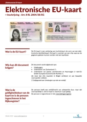 Info fiche. EU-kaart