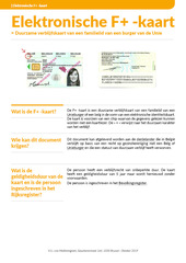 Info fiche. F+ -kaart.