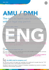 AMU/DMH. Le droit aux soins de santé pour les personnes sans séjour légal (ENG)