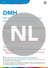 AMU/DMH. Le droit aux soins de santé pour les personnes sans séjour légal (NL)
