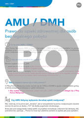 AMU/DMH. Le droit aux soins de santé pour les personnes sans séjour légal (PO)